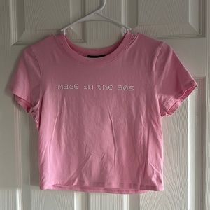 Made in the 90s crop tee